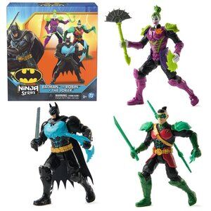 DC Comics Batman Ninja Strike 6-Inch 3-Pack Battle Set with Batman Robin Joker
